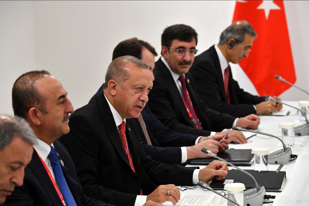 Turkish President Recep Tayyip Erdogan attends a bilateral meeting with Russian President Vladimir Putin (not seen) on the sidelines of the G20 leaders summit in Osaka June 29, 2019. u00e2u20acu2022 Reuters pic