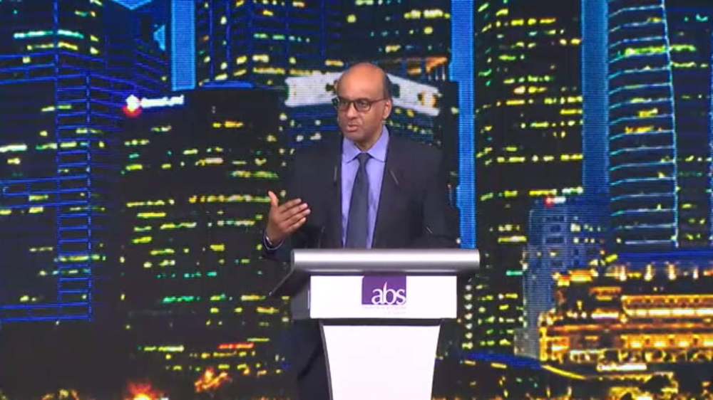The changes were announced by Monetary Authority of Singapore chairman and Senior Minister Tharman Shanmugaratnam at the Association of Banks in Singapore's 46th Annual Dinner at Raffles City Convention Centre yesterday, June 28, 2019. u00e2u20acu2022 TODAY pic
