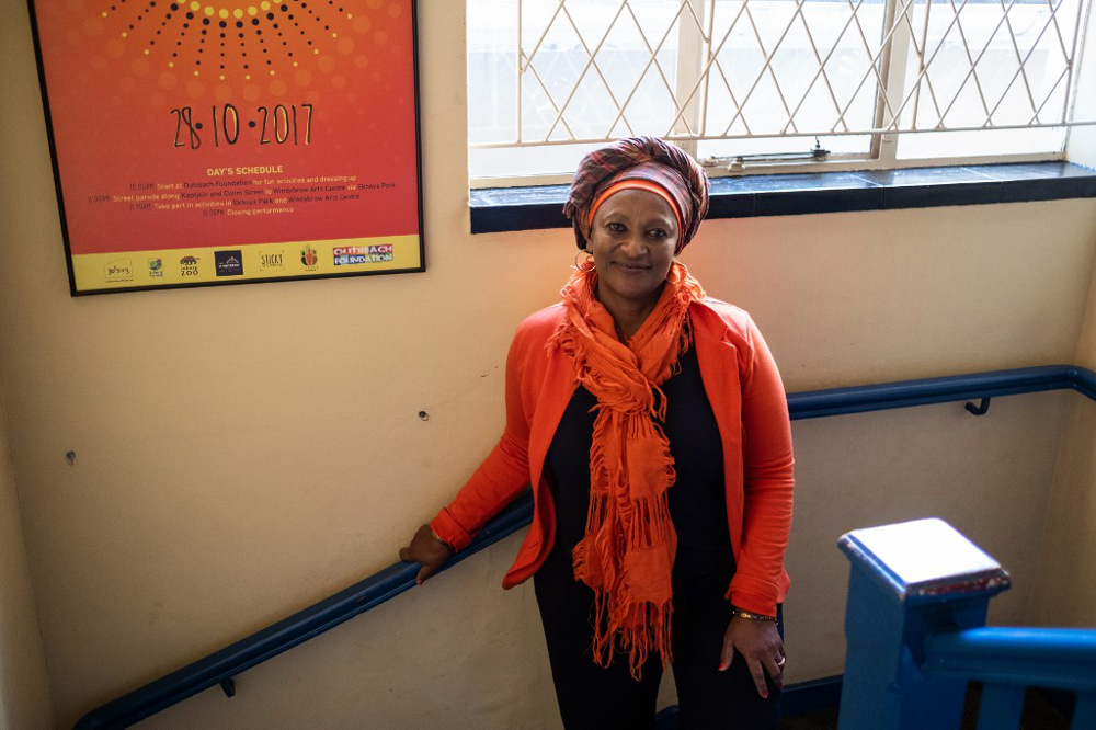 Social worker Sizwe Bottoman poses for a portrait at the Outreach Foundation, an organisation that offers support and development to people living in the inner city of Johannesburg, in Hillbrow on June 6, 2019. u00e2u20acu201d AFP pic