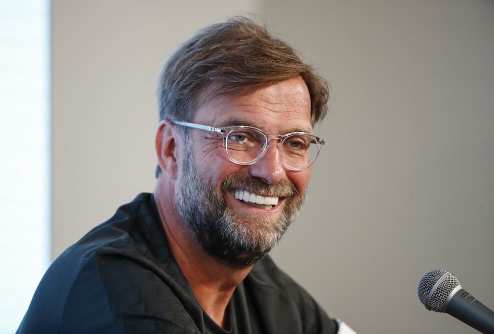 Liverpool manager Jurgen Klopp speaks during a press conference at Notre Dame Stadium in South Bend, Indiana July 18, 2019. u00e2u20acu201d AFP pic