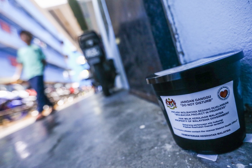 Health Minister Datuk Seri Dzulkefly Ahmad launched an operation to release Wolbachia-infected mosquitoes at the Sri Rakyat apartment in Bukit Jalil, July 7, 2019. u00e2u20acu201d Picture by Hari Anggara