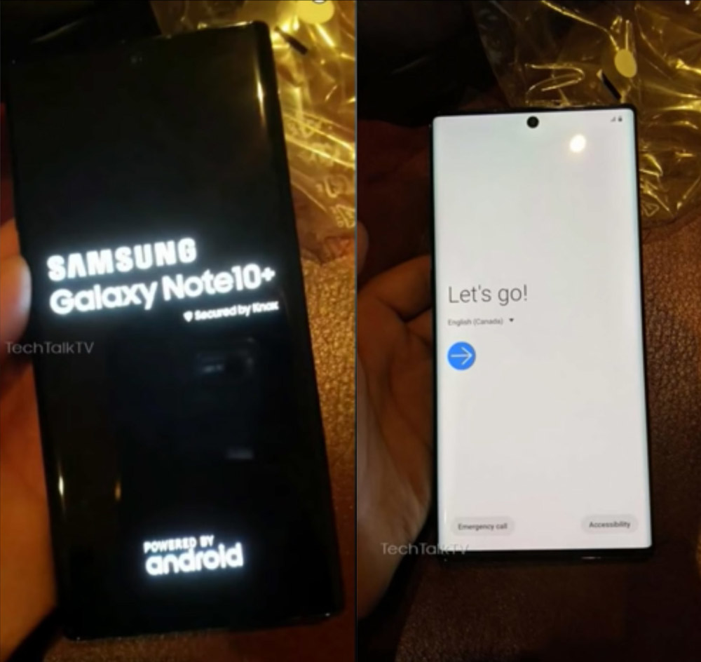 It is speculated that the Galaxy Note10 will not have an earpiece speaker at the top as it will utilise a ‘Sound under Display’ technology. — SoyaCincau pic