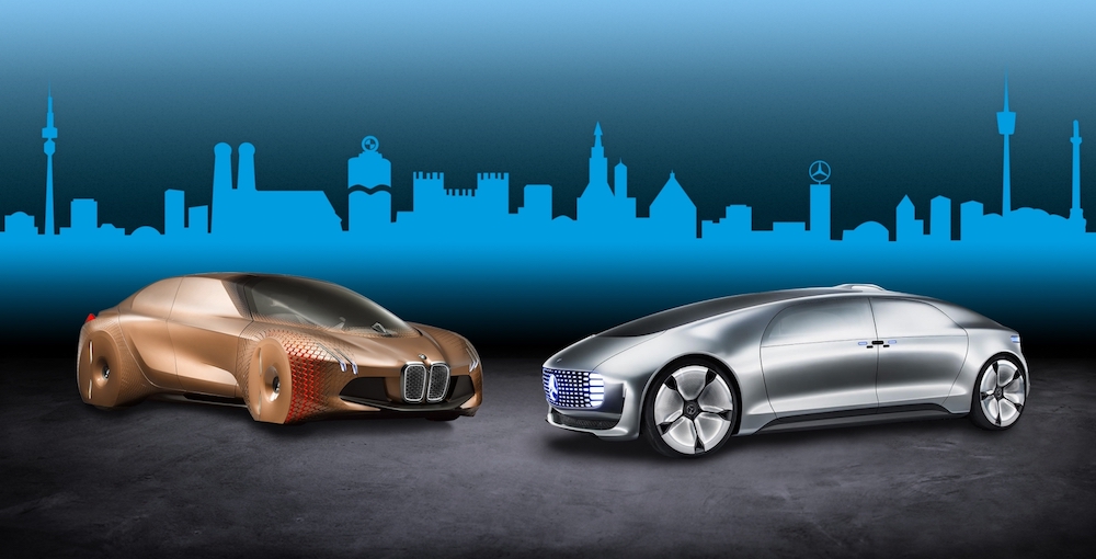 BMW and Daimler are teaming up to develop almost autonomous vehicles by 2024. u00e2u20acu201d Handout via AFP