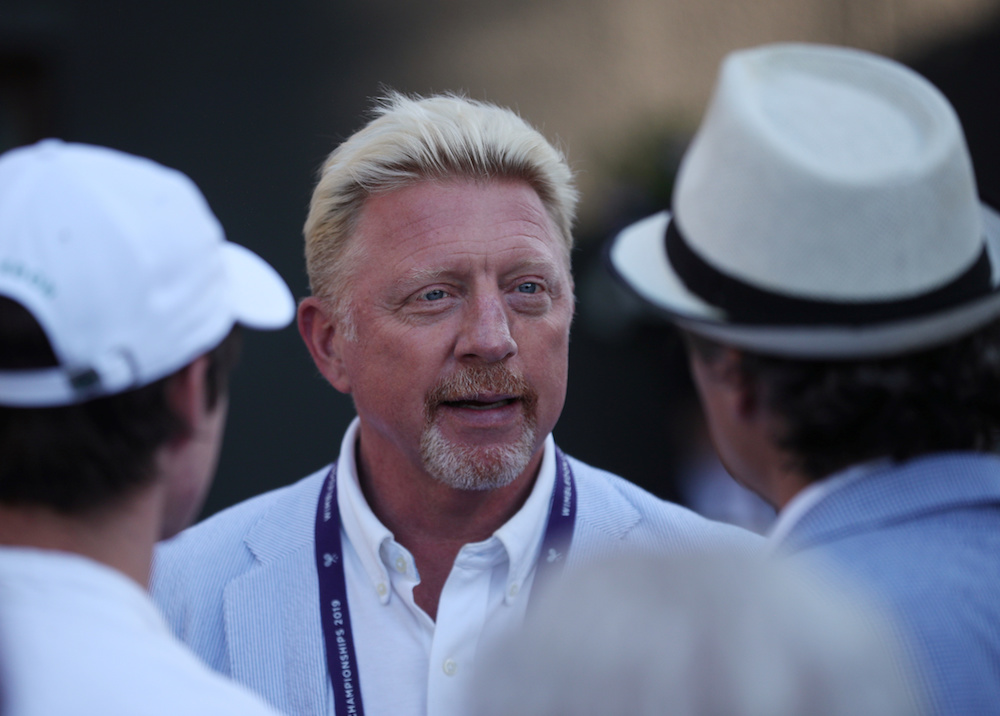 Boris Becker attends Wimbledon 2019 at the All England Lawn Tennis and Croquet Club in London July 3, 2019. u00e2u20acu201d Reuters pic