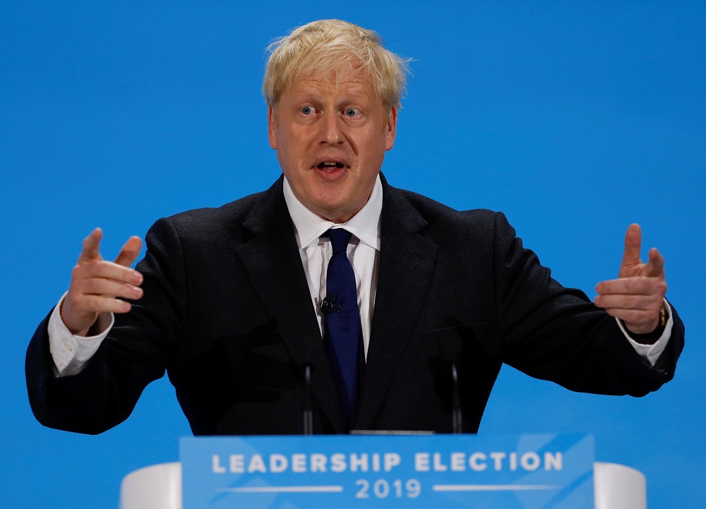 Boris Johnson, a leadership candidate for Britain's Conservative Party, speaks during a hustings event in London July 17, 2019. u00e2u20acu201d Reuters pic