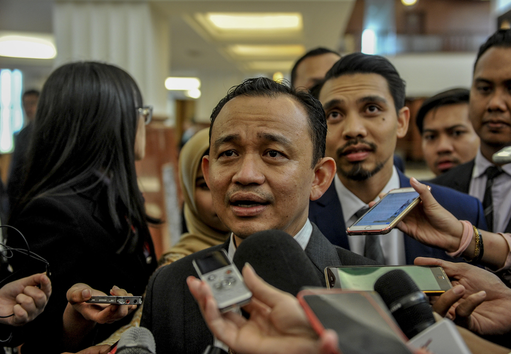 Education Minister Maszlee Malik speaks to media at Parliament in Kuala Lumpur July 1, 2019. u00e2u20acu201d Picture by Firdaus Latif