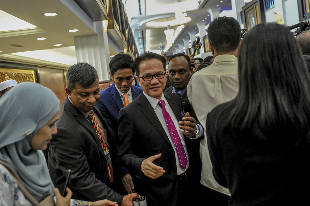 Minister in the Prime Ministeru00e2u20acu2122s Department Datuk Liew Vui Keong is pictured at Parliament in Kuala Lumpur July 1, 2019. u00e2u20acu201d Picture by FIrdaus Latif 