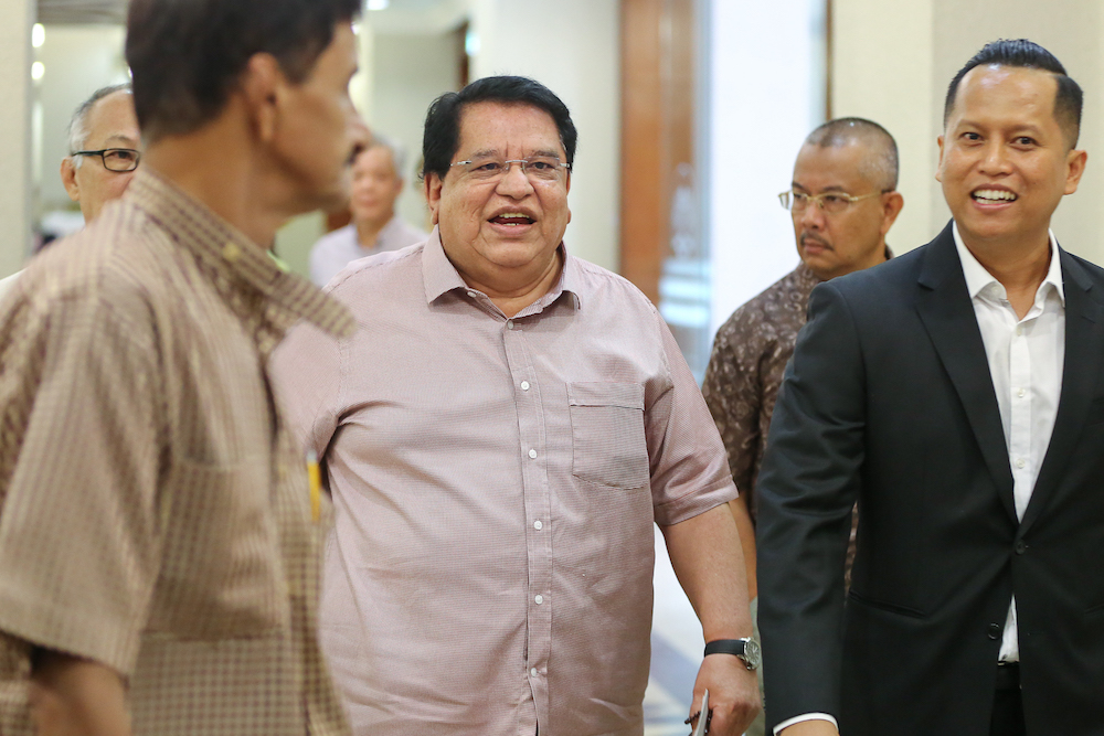 Tengku Adnan Mansor arrives at the Kuala Lumpur Court Complex July 3, 2019. u00e2u20acu201d Picture by Yusof Mat Isa
