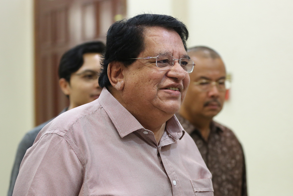 Tengku Adnan Mansor arrives at the Kuala Lumpur Court Complex July 3, 2019. u00e2u20acu201d Picture by Yusof Mat Isa