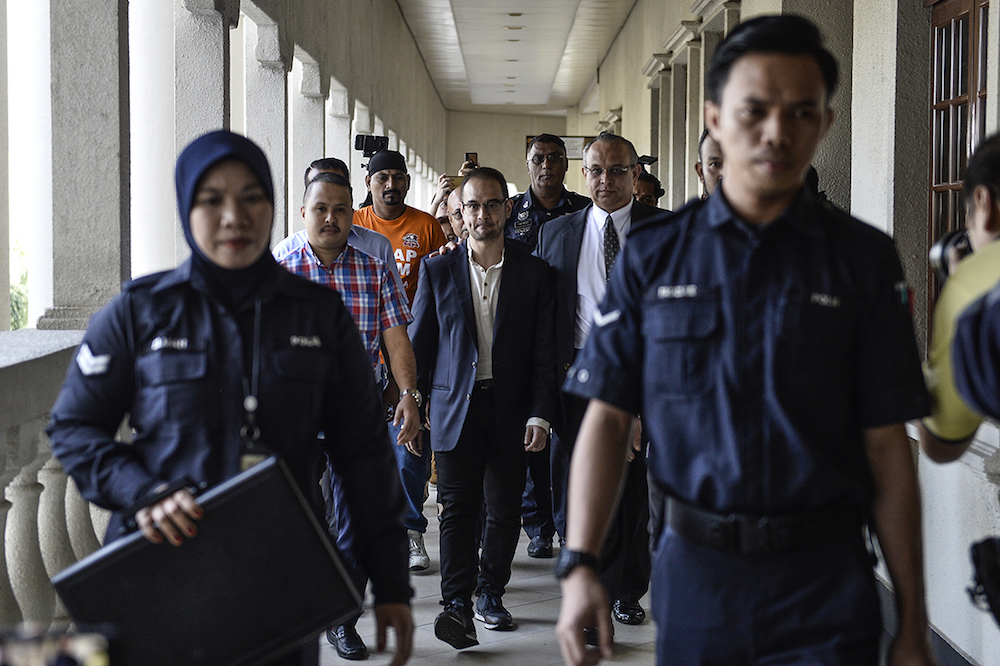 Riza Aziz leaves the Kuala Lumpur High Court July 4, 2019. u00e2u20acu201d Picture by Miera Zulyana