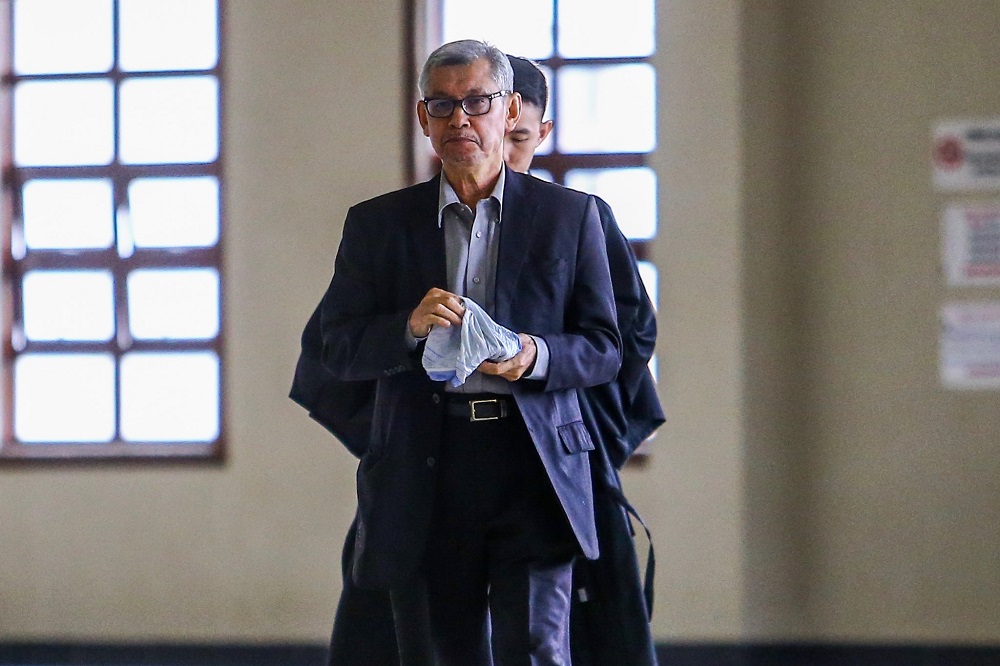 Former Finance Ministry secretary Datuk Maliami Hamad arrives at the Kuala Lumpur Court Complex July 9, 2019. u00e2u20acu201d Picture by Hari Anggara