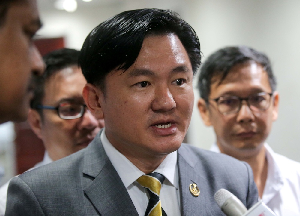 Perak executive councillor Paul Yong speaks to reporters at his office at the State Secretariat Building in Ipoh July 12, 2019. u00e2u20acu201d Picture by Farhan Najib