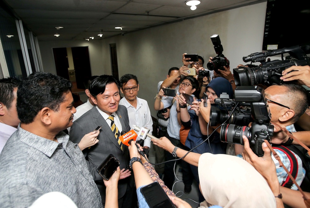 Perak executive councillor Paul Yong speaks to reporters at his office at the State Secretariat Building in Ipoh July 12, 2019. u00e2u20acu201d Picture by Farhan Najib