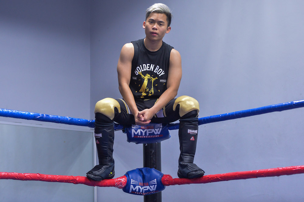 Future of Malaysian wrestling Eeman The Kid is honing his skills in Australia in preparation for world domination. — Picture by Mukhriz Hazim