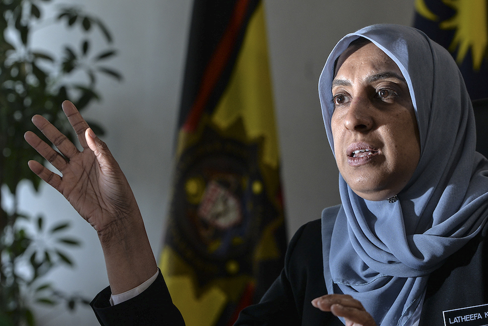 Malaysian Anti-Corruption Commission (MACC) chief commissioner Latheefa Koya speaks to Malay Mail at its headquarters in Putrajaya July 16, 2019. u00e2u20acu201d Picture by Shafwan Zaidon