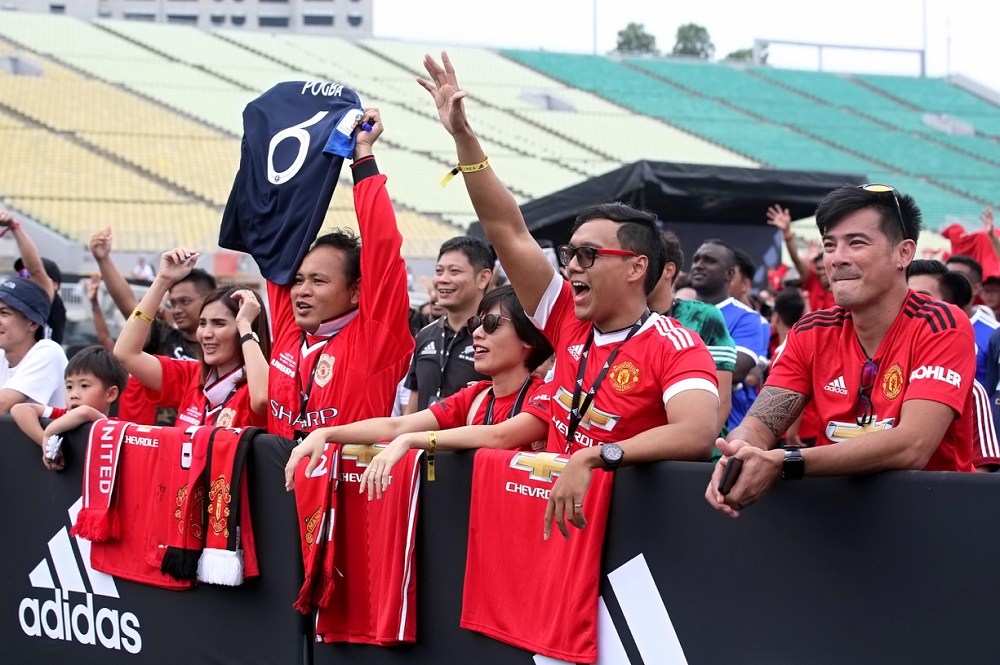 Manchester United fans at the event in Singapore July 21, 2019. — TODAY pic