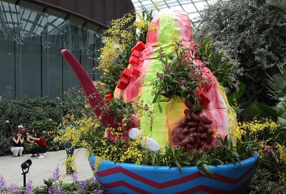 Some 15,000 orchids will be on show at the Flower Dome together with displays featuring familiar Singapore landmarks and objects. u00e2u20acu201d TODAY pic