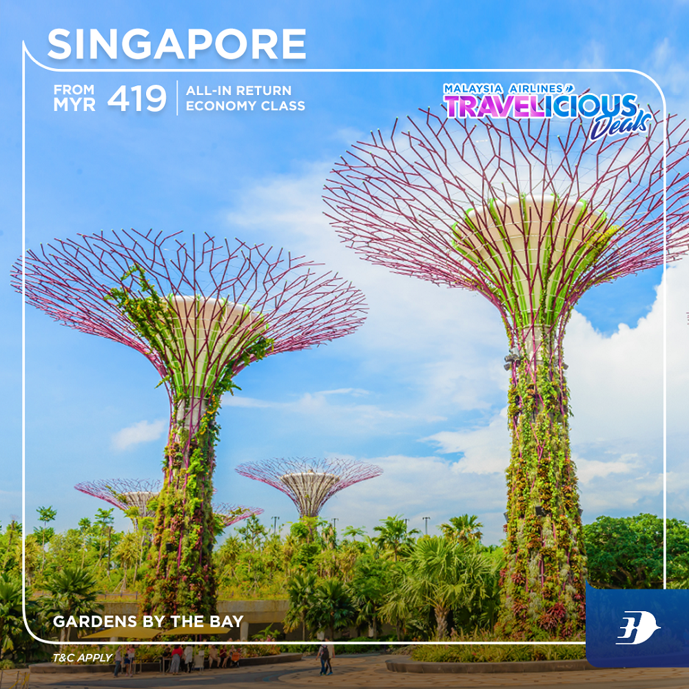 The all-in return Economy Class fare to Singapore starts from as low as RM419. — Picture courtesy of Malaysia Airlines