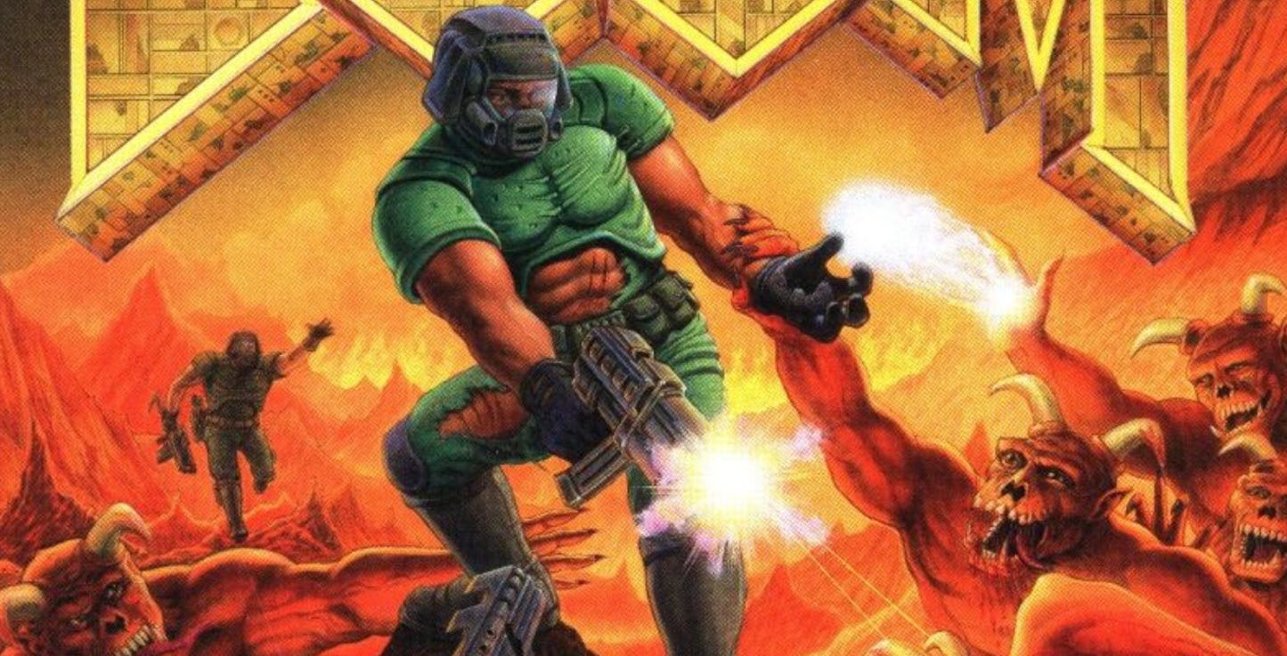 The first three classic Doom titles can now be played without connecting to the Internet. u00e2u20acu201d Picture courtesy of Doom/id software