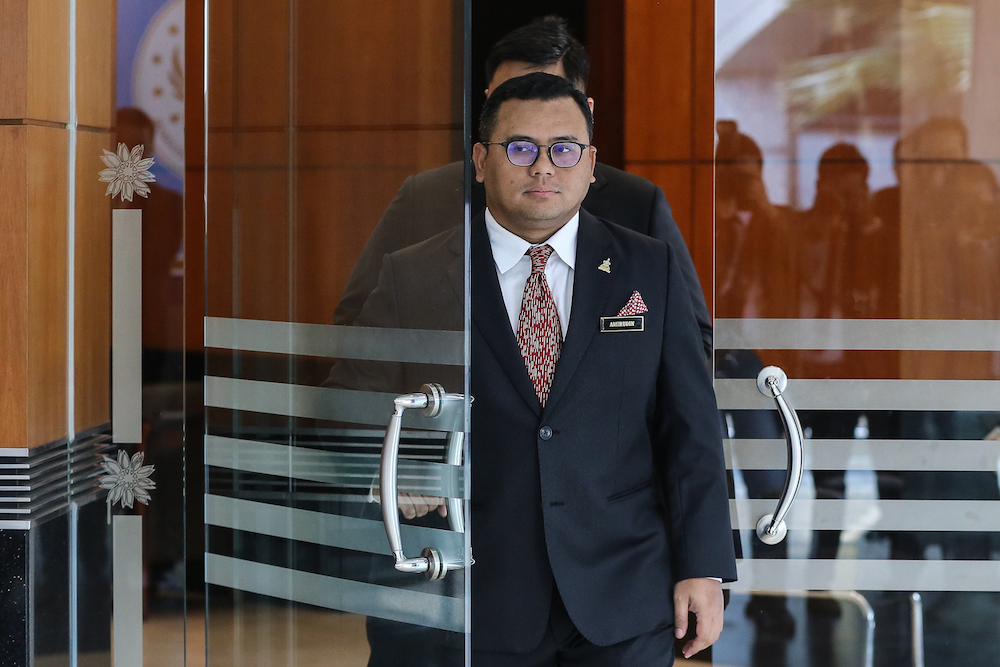 Selangor Mentri Besar Amirudin Shari is pictured after a Selangor State Assembly session in Shah Alam July 31, 2019. u00e2u20acu201d Picture by Yusof Mat Isa