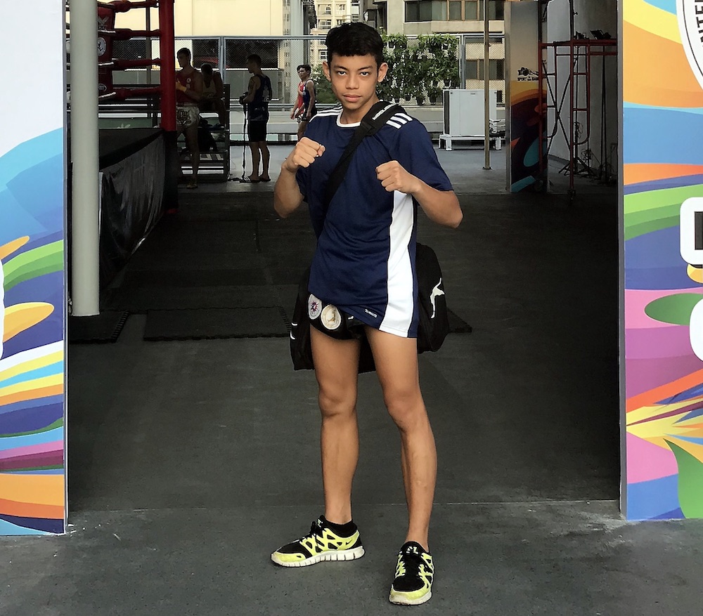 Perak Muay Thai athlete, Mohammad Rifdean Masdor seen here in Bangkok. u00e2u20acu2022 Bernama pic
