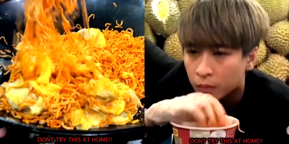 Ara threw up shortly after downing the stomach-churning meal. u00e2u20acu201d Screengrab from Instagram/arajohari