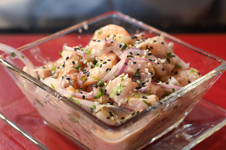 Ceviche, originally a Peruvian dish of fresh raw fish cured in citrus juices and seasoned with chopped onions, chillies and cilantro, is now part of contemporary Argentinian cuisine