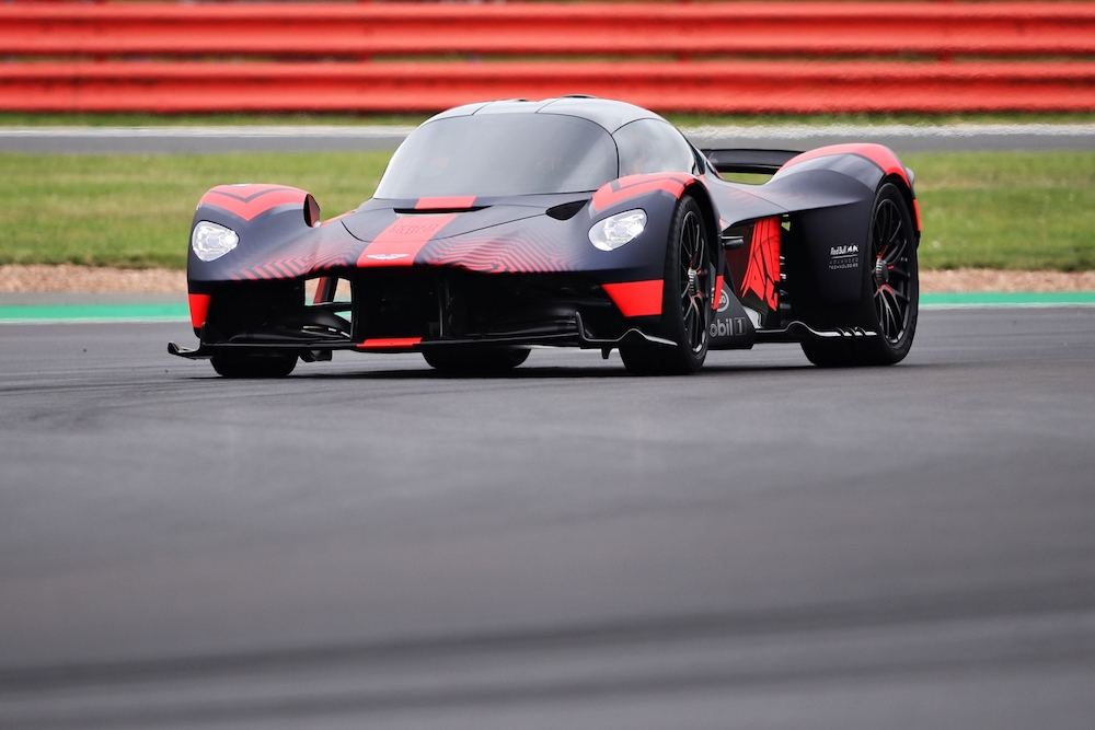 Aston Martin Valkyrie made a public debut at Silverstone. u00e2u20acu201d Handout via AFP