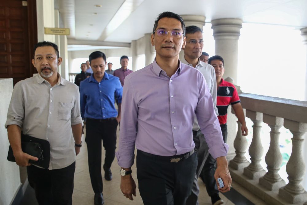 Jaringan Melayu Malaysia president Datuk Azwanddin Hamzah Ariffin Abu Bakar is pictured at the Kuala Lumpur High Court July 29, 2019. u00e2u20acu201d Picture by Yusof Mat Isa