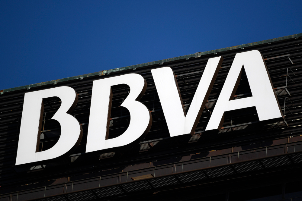 This file photo taken September 27, 2018 shows the logo of Spanish bank BBVA (Bilbao Vizcaya Argentaria Bank) in Madrid. u00e2u20acu201d AFP pic 