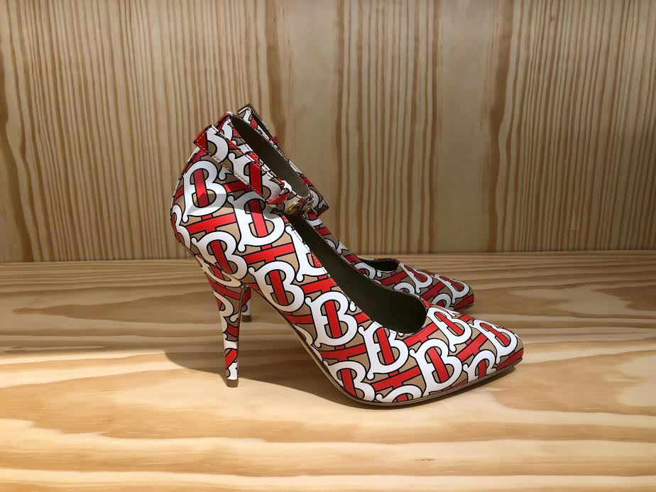 A pair of Burberryu00e2u20acu2122s shoes, featuring a new monogram pattern of u00e2u20acu02dcTsu00e2u20acu2122 and u00e2u20acu02dcBsu00e2u20acu2122 that stand for founder Thomas Burberry, is displayed at a Burberryu00e2u20acu2122s store in New York July 14, 2019. u00e2u20acu201d Reuters pic