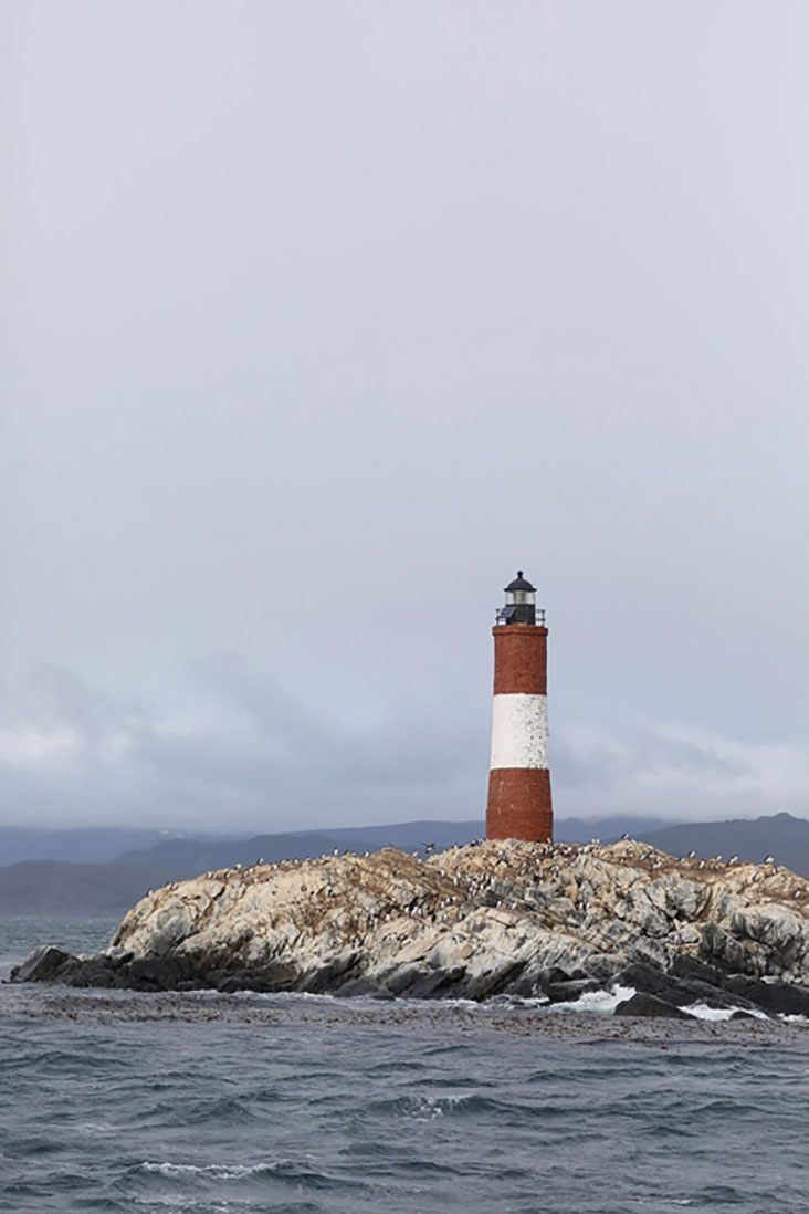 The Les Éclaireurs Lighthouse is also known as the Lighthouse at the End of the World ('Faro del fin del mundo'.