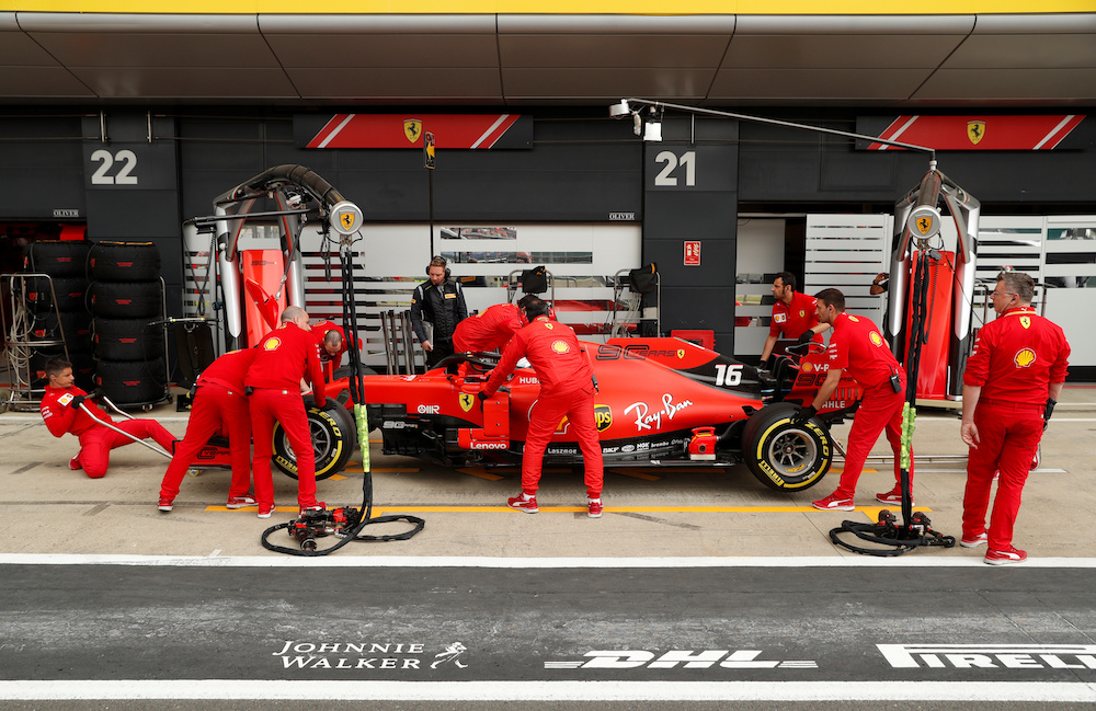 Ferrariu00e2u20acu2122s Charles Leclerc during qualifying for the British Grand Prix at Silverstone, Britain, July 13, 2019. u00e2u20acu201d Reuters picnn