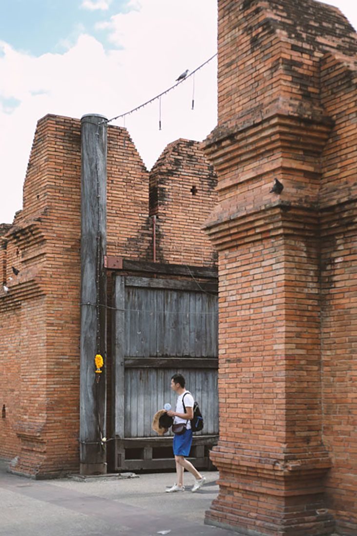 The magnificent  Tha Pae Gate is a remnant of the 13th century Lanna Kingdom.