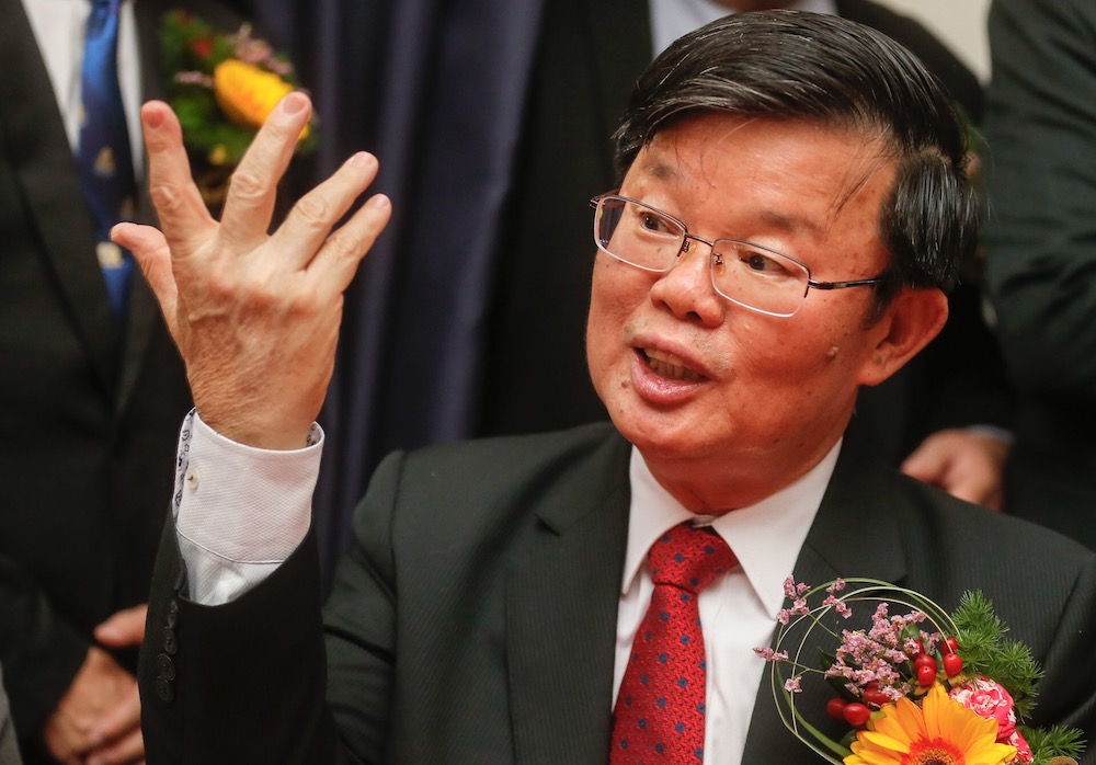 Penang Chief Minister Chow Kon Yeow speaks to reporters after officiating the Chung Ling International Model United Nation Camp at SMJKC Chung Ling in George Town July 10, 2019. u00e2u20acu201d Picture by Sayuti Zainudin