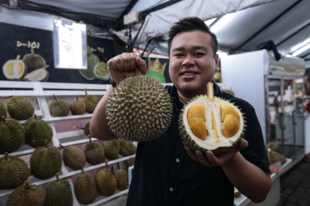 Durian King owner Erik Ong has been running the business since 2015 and has recently ventured into the Australian market. — Picture by Ahmad Zamzahuri