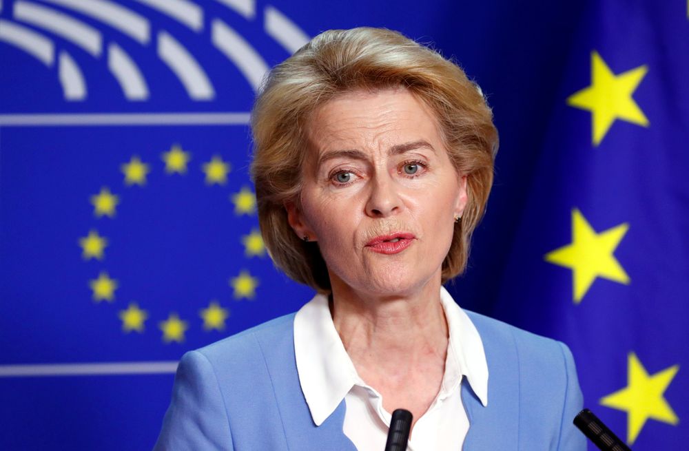 German Defence Minister Ursula von der Leyen, who has been nominated as European Commission President, briefs the media after the Conference of Presidents of European Parliamentu00e2u20acu2122s party blocs in Brussels, Belgium, July 10, 2019. u00e2u20acu201d Reuters pic