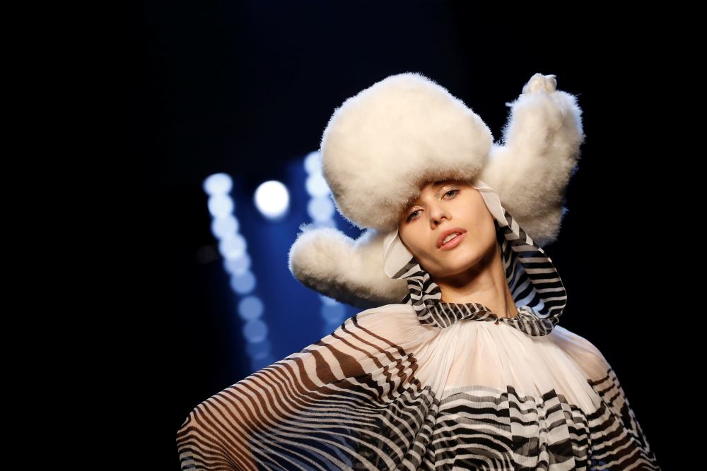 A model presents a creation by designer Jean Paul Gaultier as part of his Haute Couture Fall/Winter 2019/20 collection show in Paris July 3, 2019. u00e2u20acu2022 Reuters pic