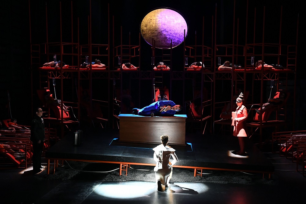 Singers perform during the rehearsal of u00e2u20acu02dcThe Sleeping Thousandu00e2u20acu2122 opera as part of the International Festival of Lyric Art in the French southeastern city of Aix-en-Provence July 3, 2019. u00e2u20acu201d AFP pic        
