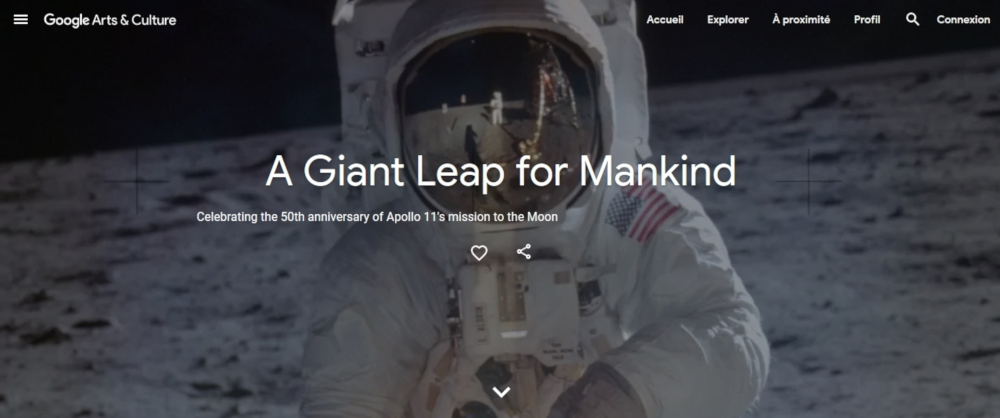 A look back at the Apollo 11 mission on Google Arts and Culture. u00e2u20acu201d Picture courtesy of Google via AFP-Relaxnews 