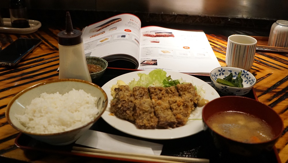 This July 2, 2019 picture shows a lunch set of a whale meat restaurant in Tokyo. u00e2u20acu2022 AFP pic         