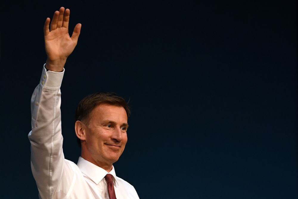 Conservative MP and leadership contender Jeremy Hunt takes part in a Conservative Party Hustings event in Darlington, north east England, July 5, 2019. u00e2u20acu201d AFP pic