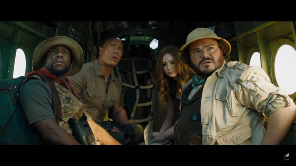 A screengrab from u00e2u20acu02dcJumanji: The Next Levelu00e2u20acu2122 that stars Dwayne Johnson, Karen Gillan, Kevin Hart, Jack Black, Danny DeVito and Danny Glover among others. 