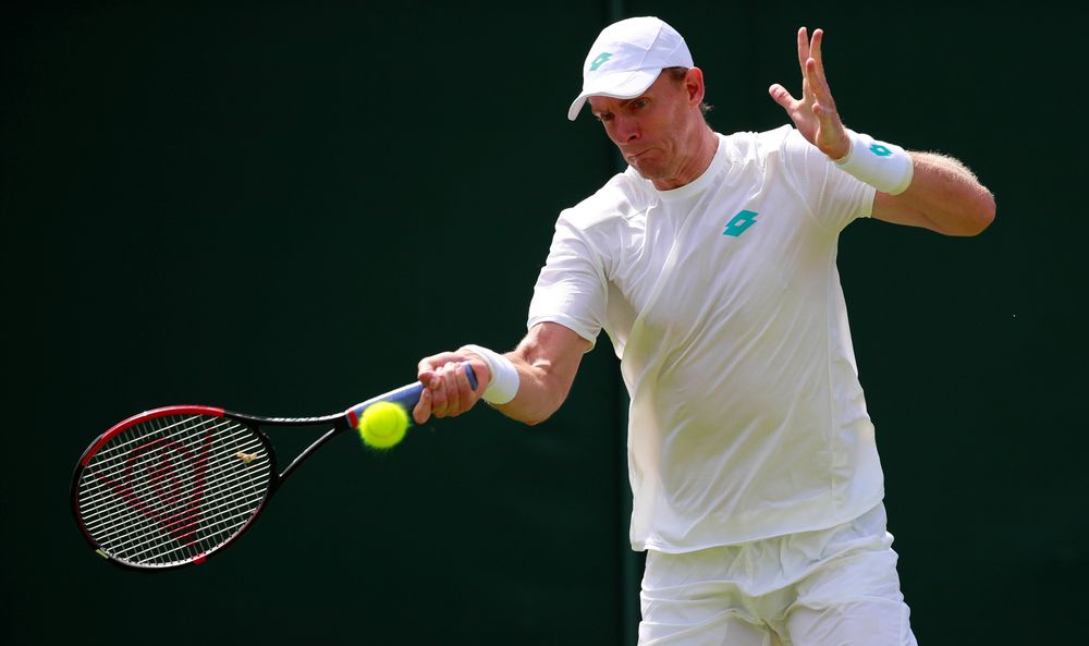 South Africau00e2u20acu2122s Kevin Anderson in action during his first round match against Franceu00e2u20acu2122s Pierre-Hugues Herbert at Wimbledon, July 1, 2019. u00e2u20acu201d Reuters pic