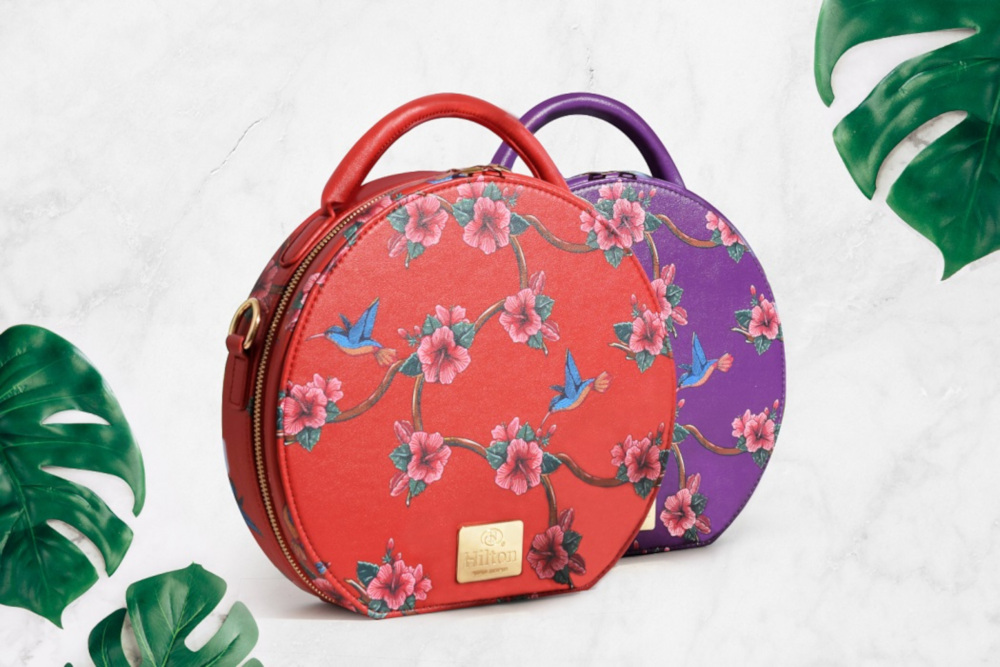 The mooncake carrier also doubles as a crossbody bag. u00e2u20acu201d Picture courtesy of Hilton Kuala Lumpurn n