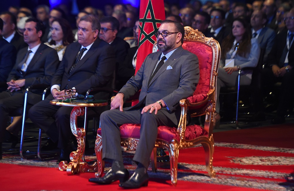 The Moroccan King Mohammed VI attends the inauguration of a car assembly line at the Kenitra PSA Car Assembly Plant June 21, 2019. u00e2u20acu201d AFP pic  