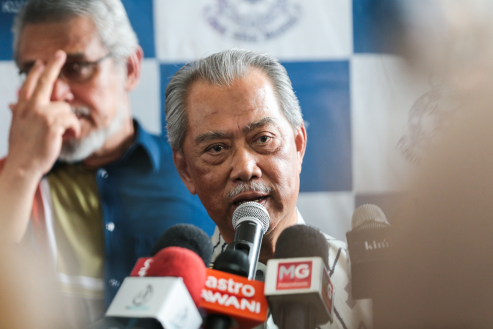 Home Minister Tan Sri Muhyiddin Yassin speaks during a press conference after the Federal Territory Ministry and Royal Malaysian Police Aidilfitri gathering at the Police Training Centre in Kuala Lumpur July 7, 2019. u00e2u20acu201d Picture by Ahmad Zamzahuri