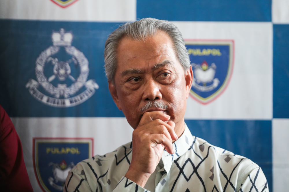 Home Minister Tan Sri Muhyiddin Yassin during a press conference after Federal Territory Ministry and Royal Malaysian Police Aidilfitri gathering at the Police Training Centre in Kuala Lumpur July 7, 2019. u00e2u20acu201d Picture by Ahmad Zamzahuri
