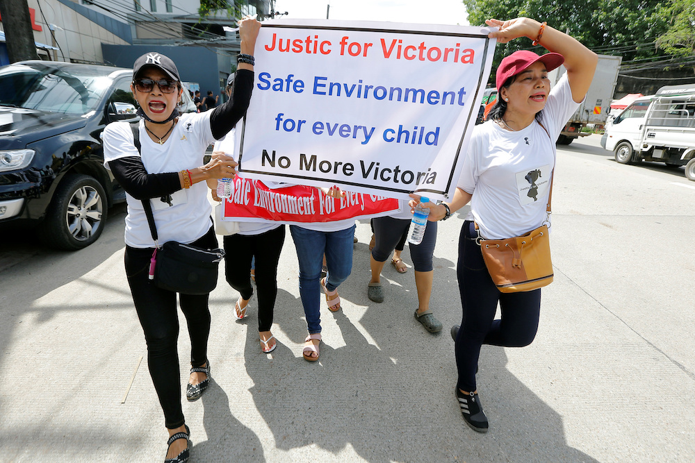 Protesters hold signs during a march demanding justice for a child rape case, in Yangon, Myanmar, July 6, 2019. u00e2u20acu201d Reuters pic