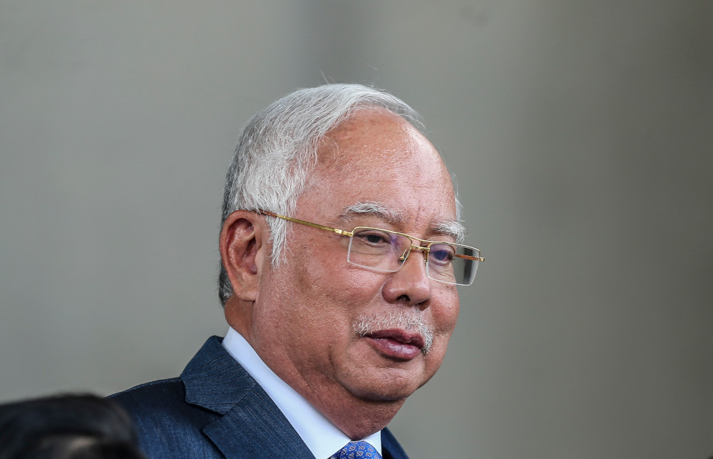 Former Prime Minister Datuk Seri Najib Razak leaves the Kuala Lumpur Court Complex July 15, 2019 u00e2u20acu201d Picture by Firdaus Latifn